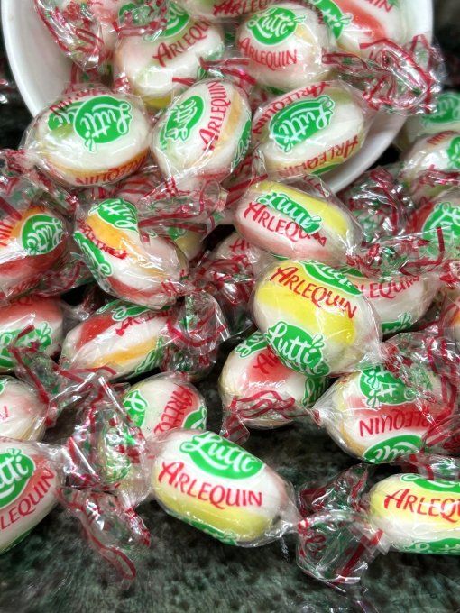 arlequin bonbon fruité acidulé pour candy bar anniversaire rétro