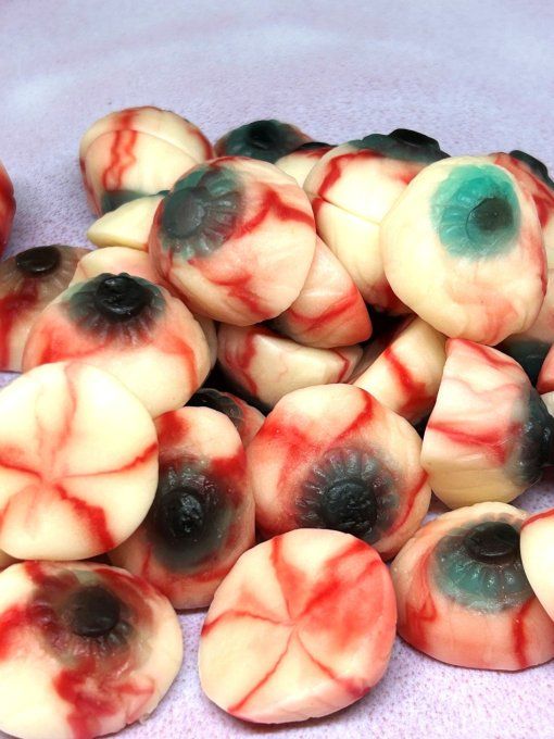 bloody eye œil ensanglanté bonbon halloween gélifié effrayant