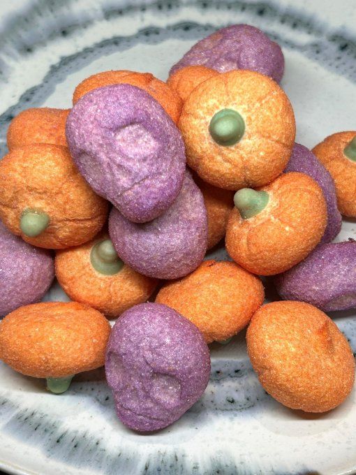 Bonbons Halloween Bello Dolce en forme de citrouilles et de crânes à cœur moelleux
