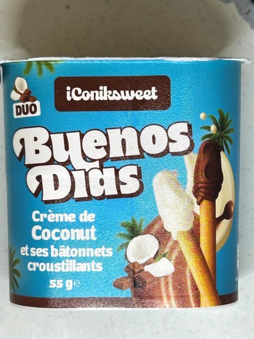 buenos dias crème de coco snack exotique croustillant gourmand noix de coco