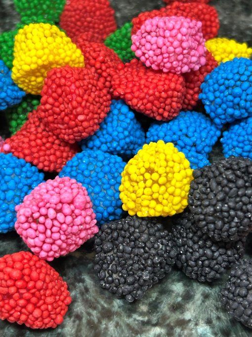 Burmar Crunchy Asteroids Assorted bonbons croquants acidulés aux 7 saveurs
