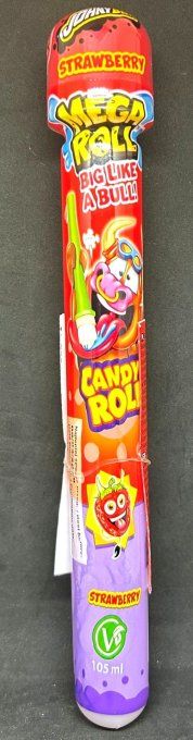 Johny Bee Mega Roll fraise 105ml – bonbon liquide fruité à rouler sur la langue