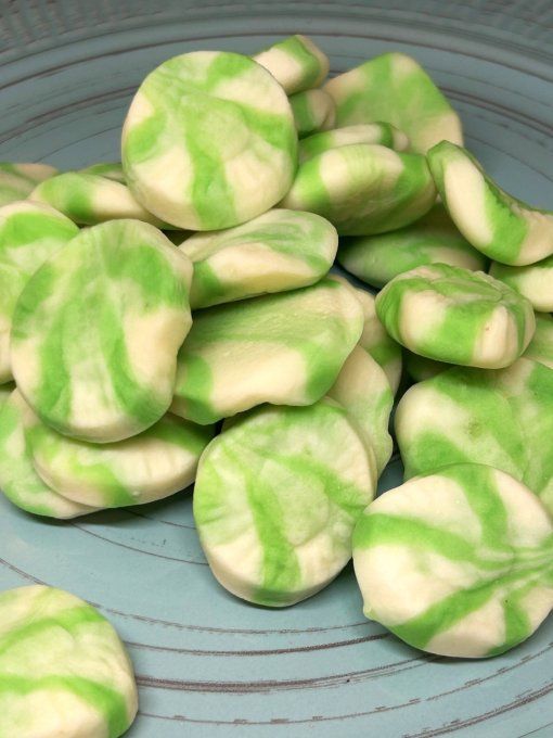 Kiwi twist lisse bonbon gélifié kiwi torsadé pour candy bar anniversaire