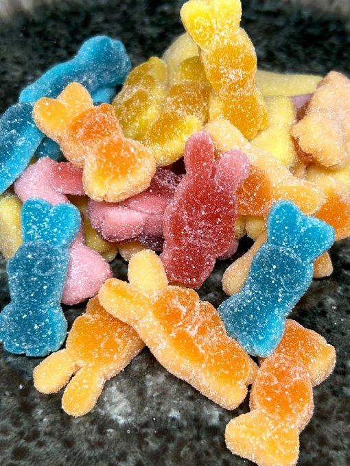 Lapins Crétins Lutti bonbon fruité fun pour anniversaire candy bar et fête enfant