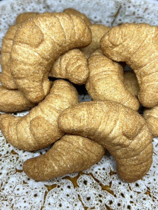 Marshmallows Croissant Bulgari bonbon guimauve fourré pour candy bar mariage anniversaire