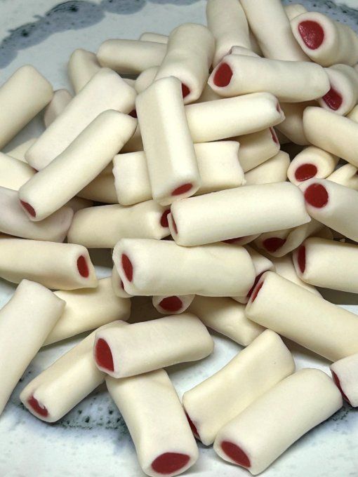 Mini Câble Fraise-Crème Dulceplus – bonbon gélifié moelleux au goût fraise et crème 100 g