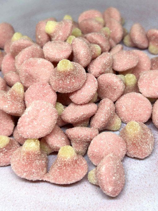 Mini champignons Dulceplus – bonbons gélifiés bicolores tendres et moelleux