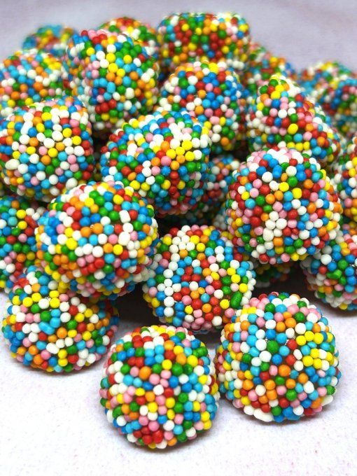 Mûres multicolores Dulceplus – bonbons gélifiés fruités aux perles croquantes multicolores