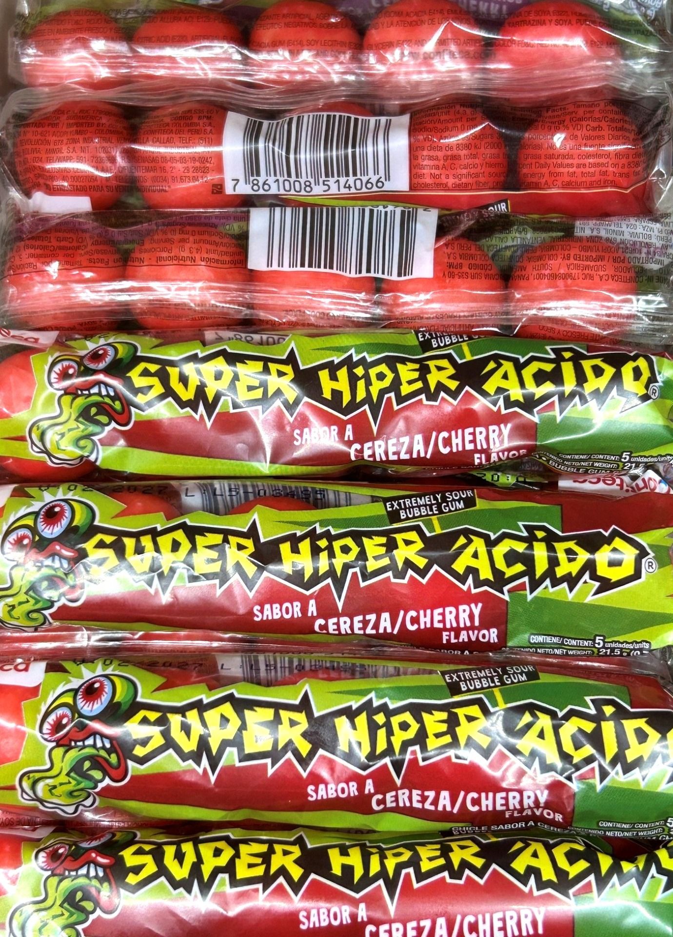 Chewing-gum Super Hyper Acid Shock – (à l'unité)