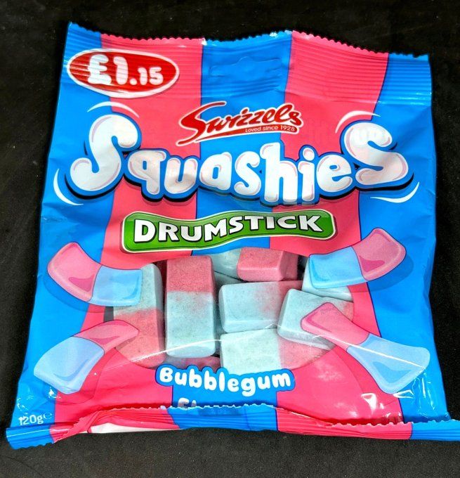 Swizzels Squashies bubblegum – bonbons anglais ultra moelleux disponibles en plusieurs parfums