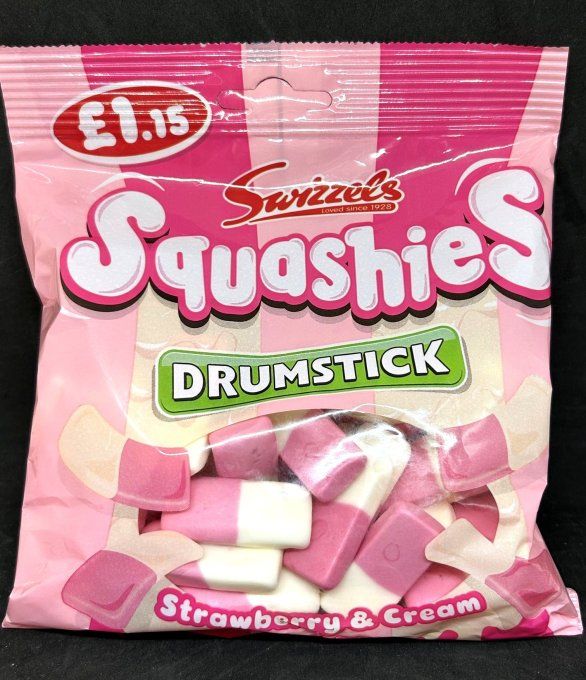 Swizzels Squashies fraise et crème– bonbons anglais ultra moelleux disponibles en plusieurs parfums