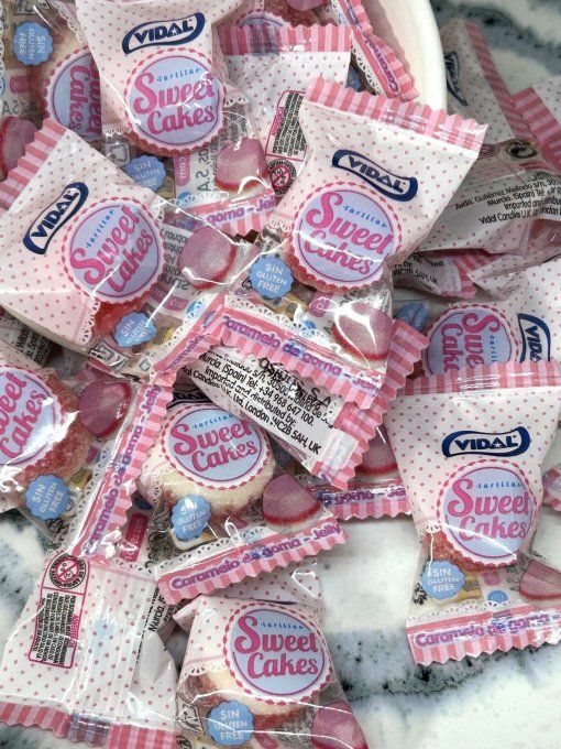 Vidal Tartelettes Fraise & Crème – bonbons gélifiés emballés individuellement
